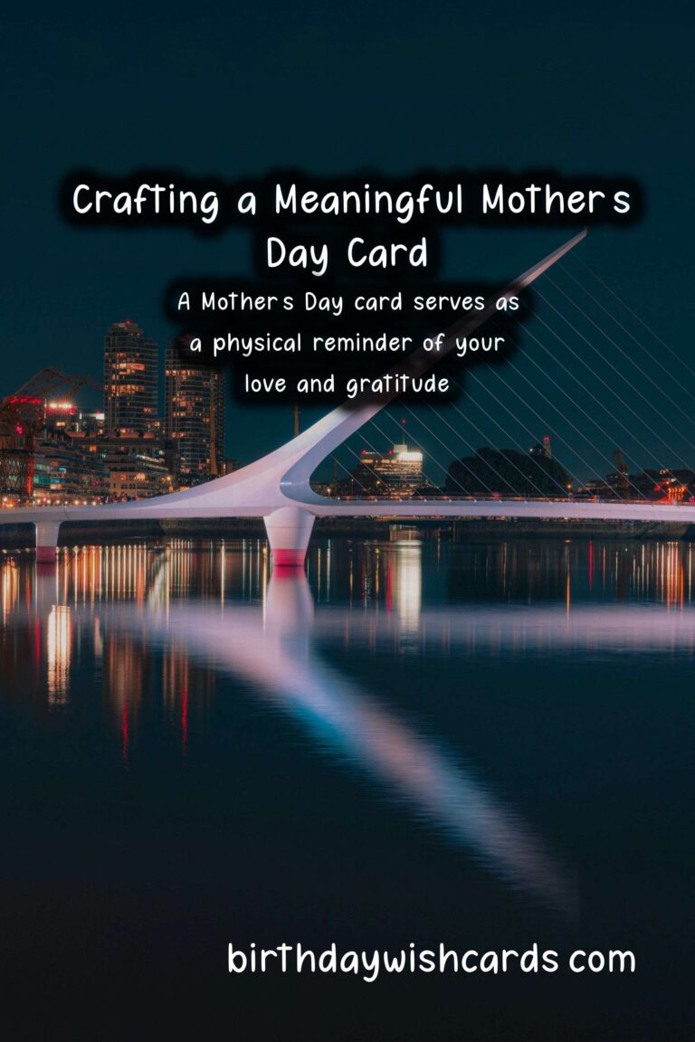 How to Write a Meaningful Mother's Day Card