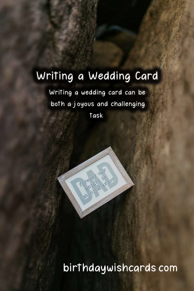 How to Write a Meaningful Wedding Card