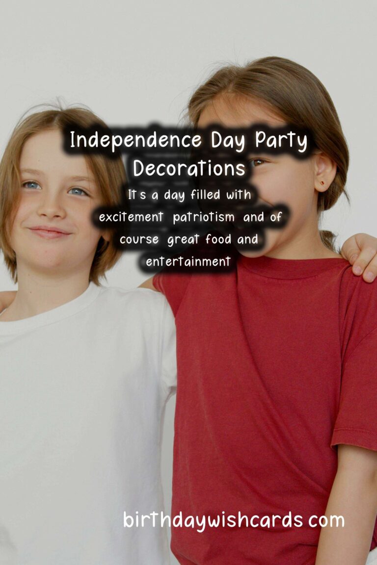 Independence Day Party Ideas for Family and Friends
