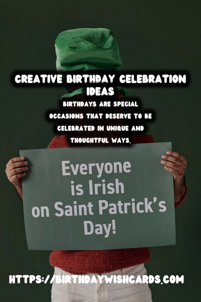 Inspirational Ways to Create Birthday Celebration Ideas