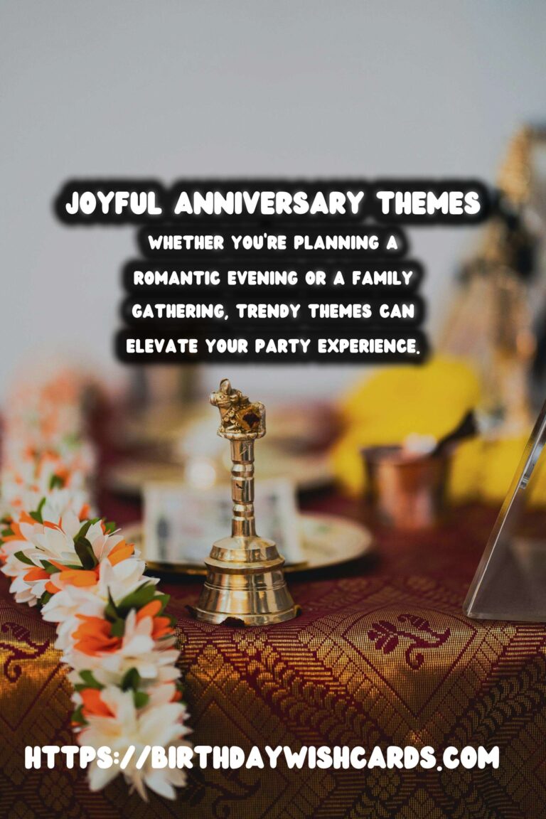 Joyful Anniversary Party Themes That Are Trendy