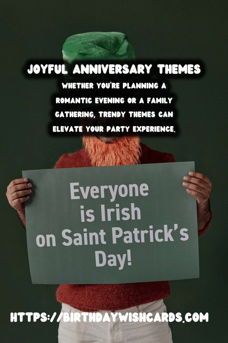 Joyful Anniversary Party Themes That Are Trendy