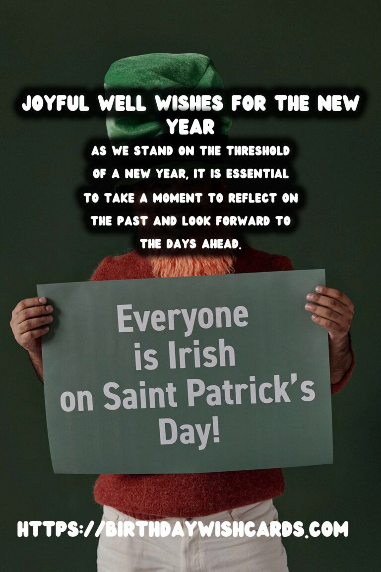 Joyful Well Wishes for the New Year
