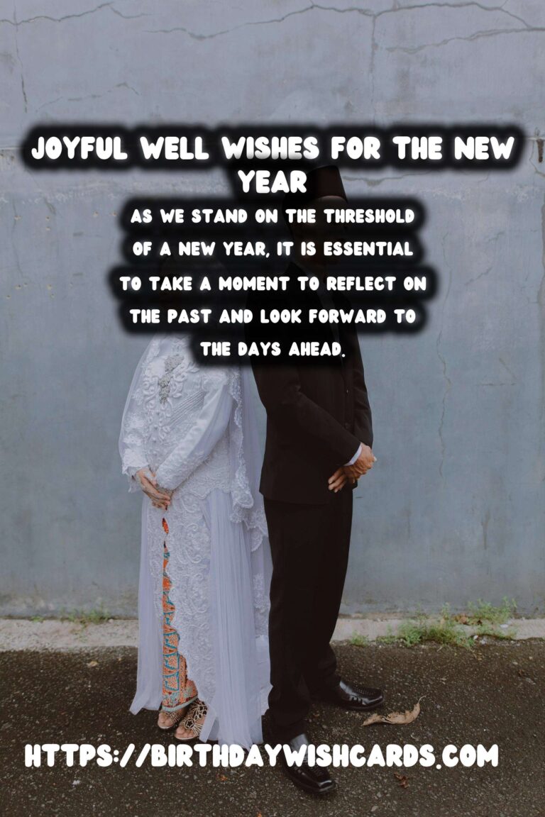 Joyful Well Wishes for the New Year