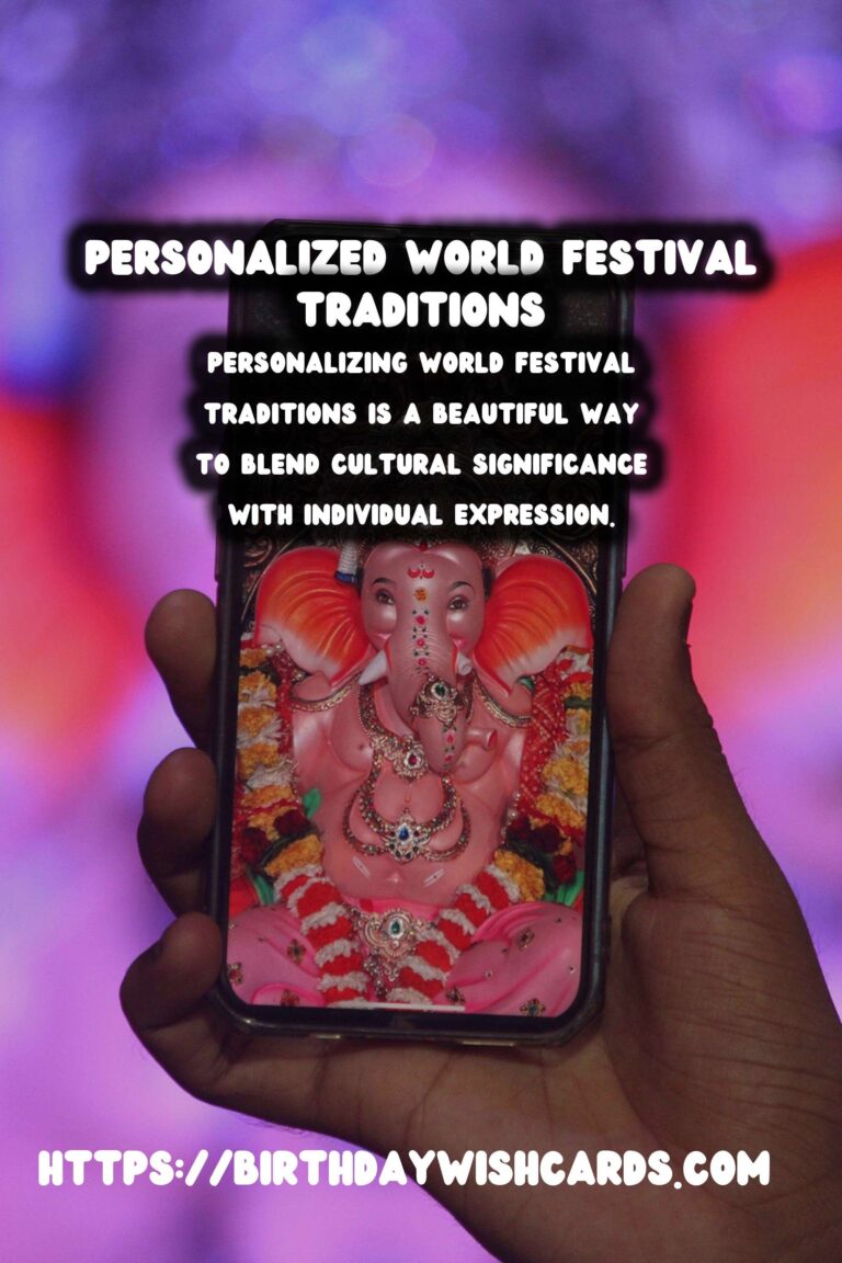 Magical Ways to Personalize World Festival Traditions