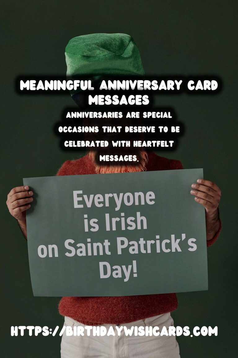 Meaningful Anniversary Card Messages That Are Unique