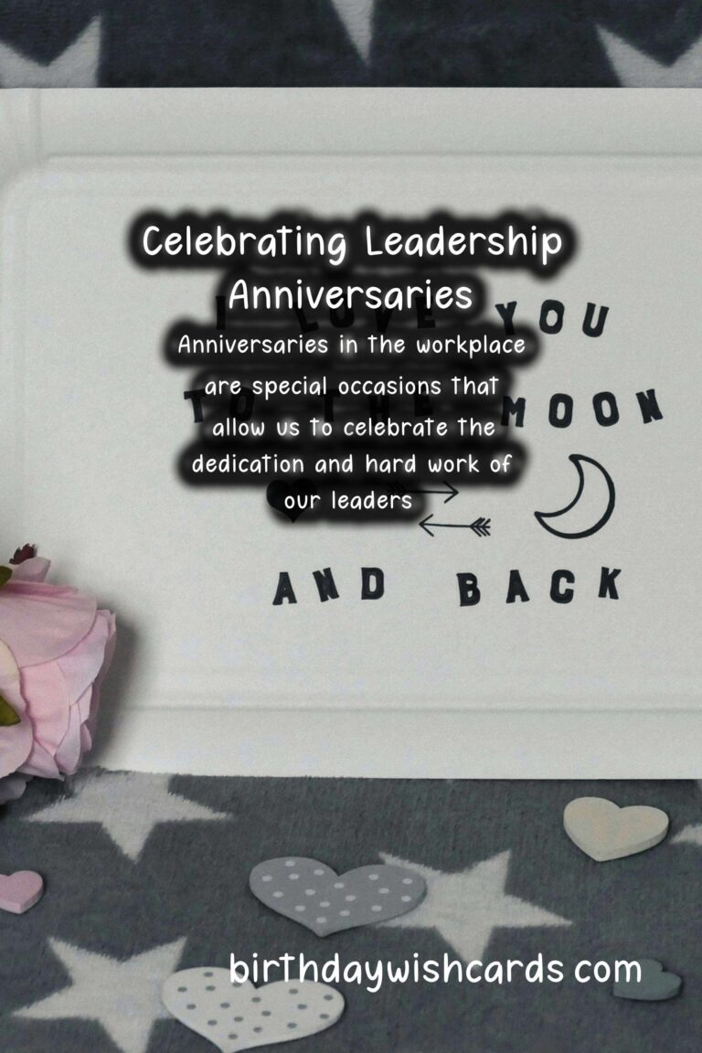 Memorable Anniversary Quotes for Bosses