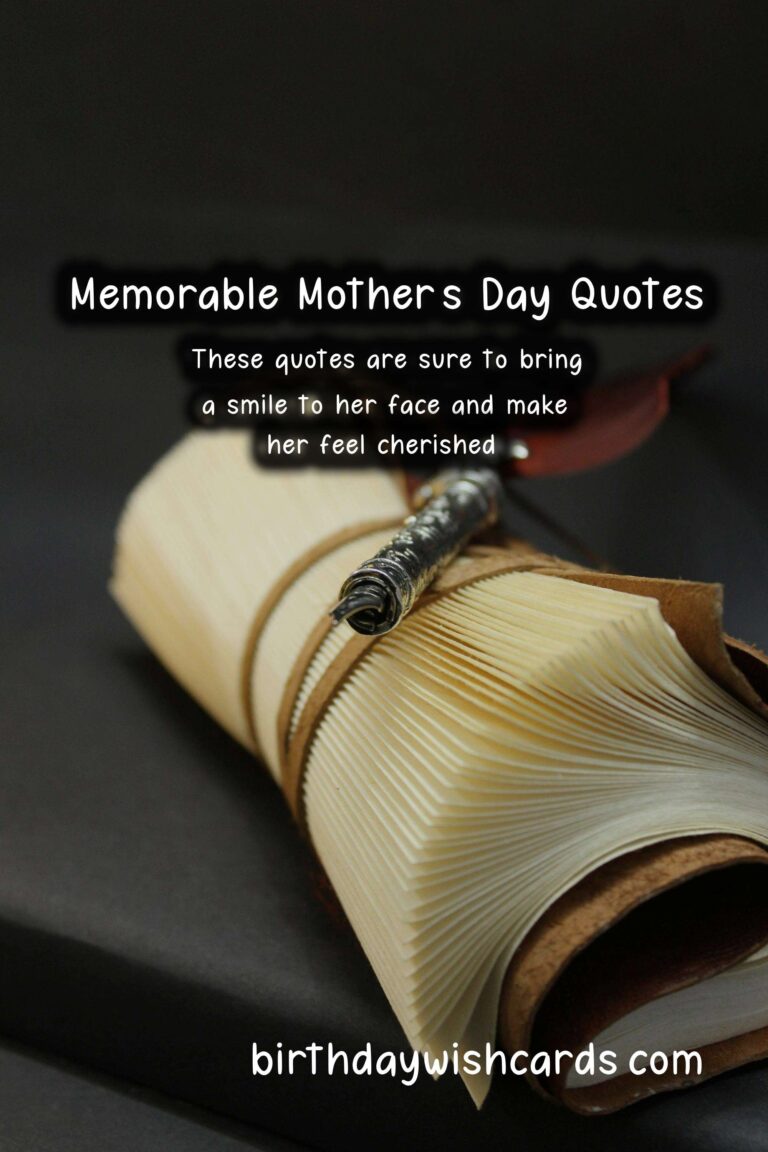 Memorable Anniversary Quotes for Mother’s Day