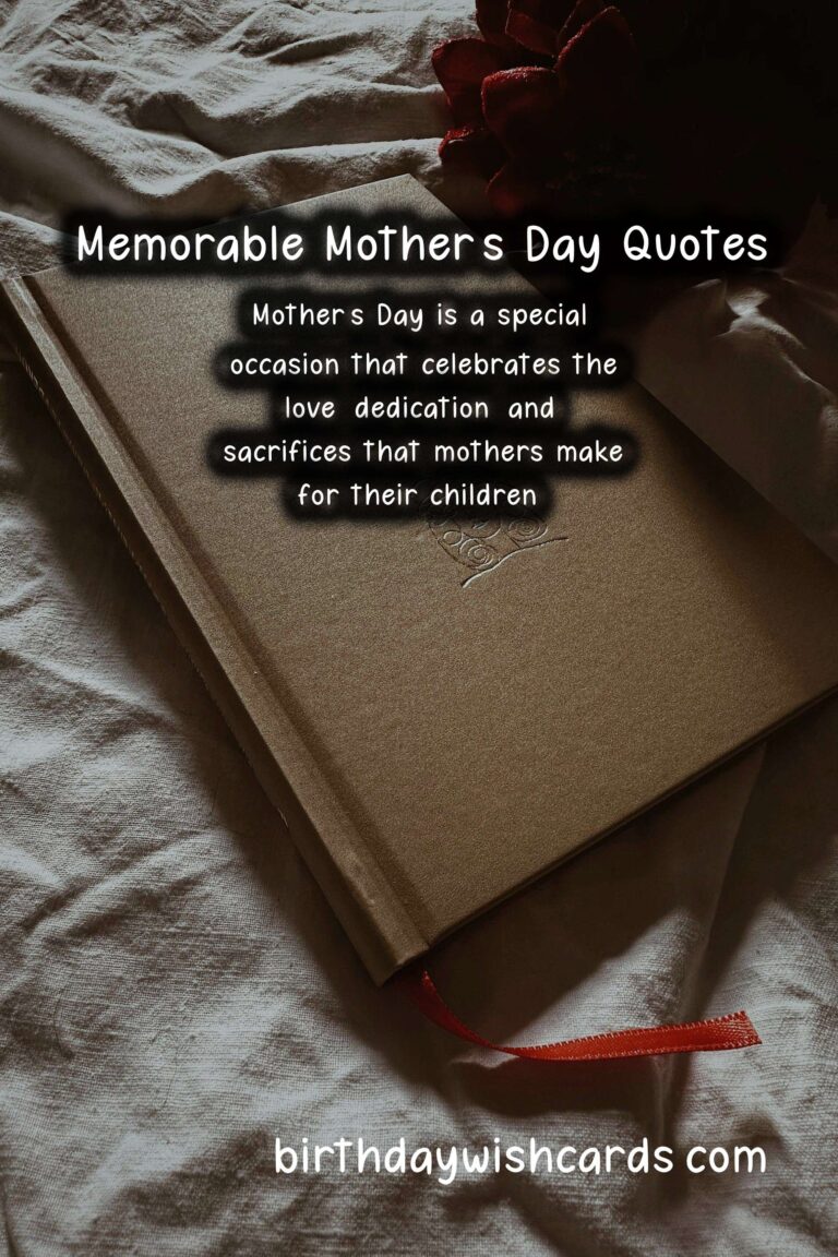 Memorable Anniversary Quotes for Mother's Day