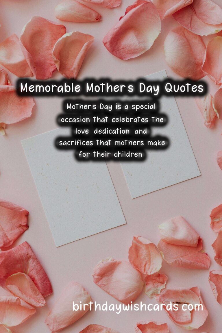 Memorable Anniversary Quotes for Mother's Day