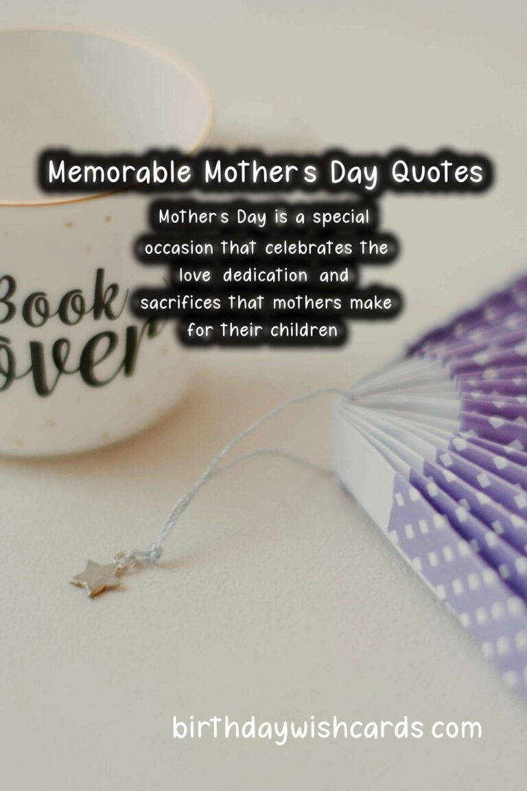 Memorable Anniversary Quotes for Mother's Day