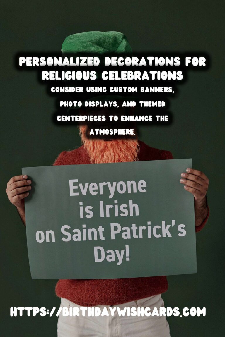 Memorable Ways to Personalize Religious Celebration Ideas