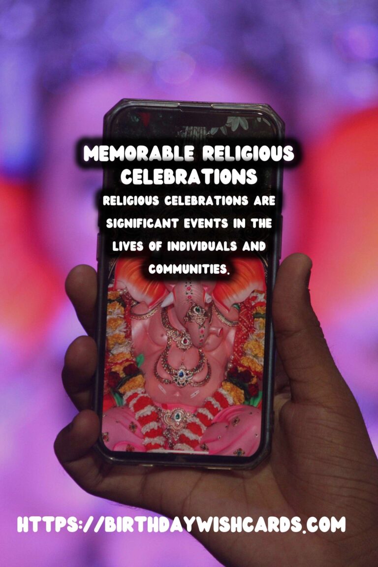Memorable Ways to Plan Religious Celebration Ideas