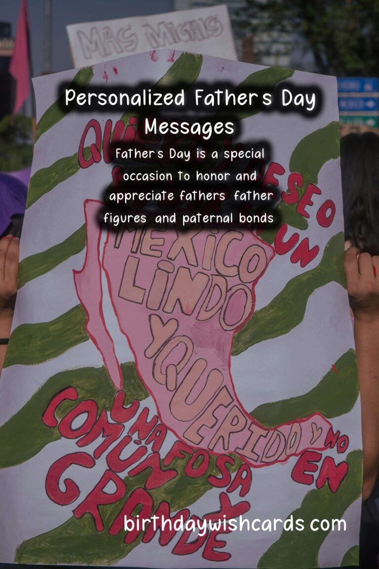 Personalized Message Ideas for Father’s Day