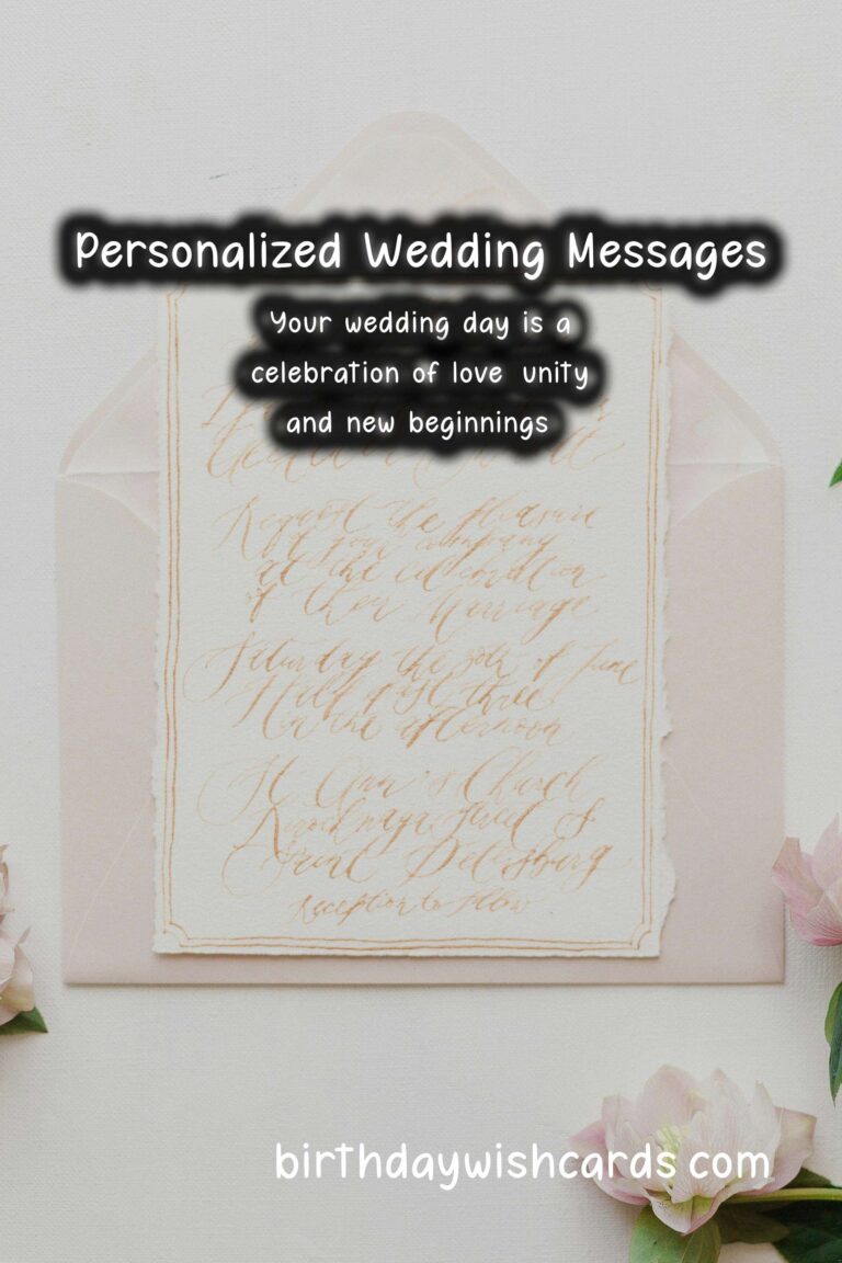 Personalized Message Ideas for Your Wedding