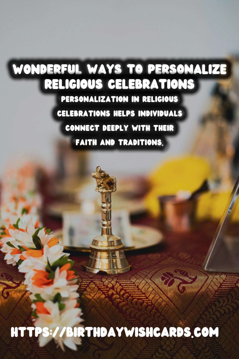 Personalized Ways to Prepare Religious Celebration Ideas