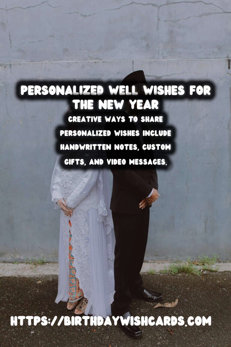 Personalized Well Wishes to Try This Year