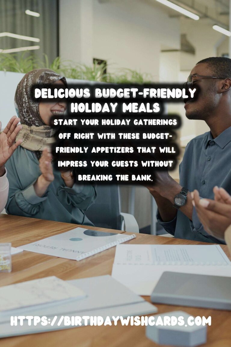 Refreshing Holiday Food Ideas On a Budget