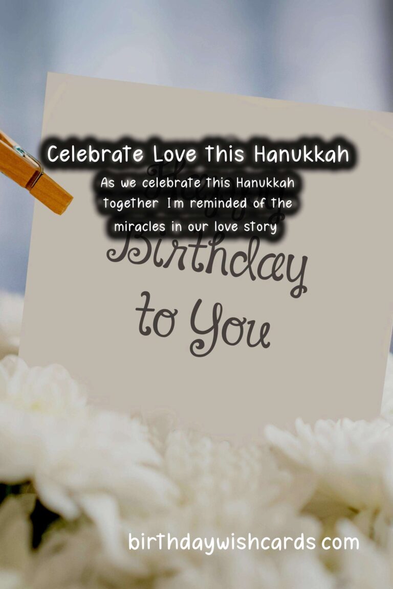 Romantic Anniversary Messages for Hanukkah