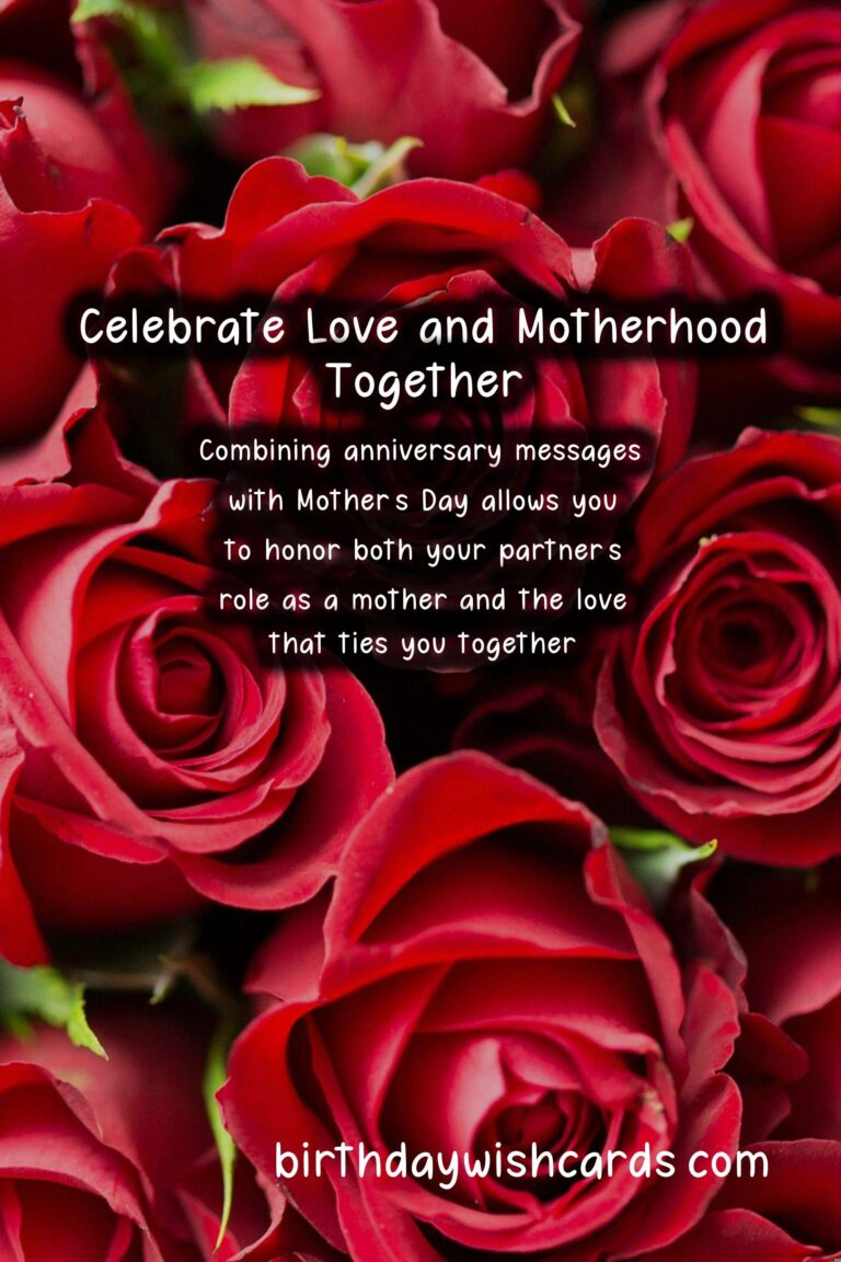 Romantic Anniversary Messages for Mother's Day