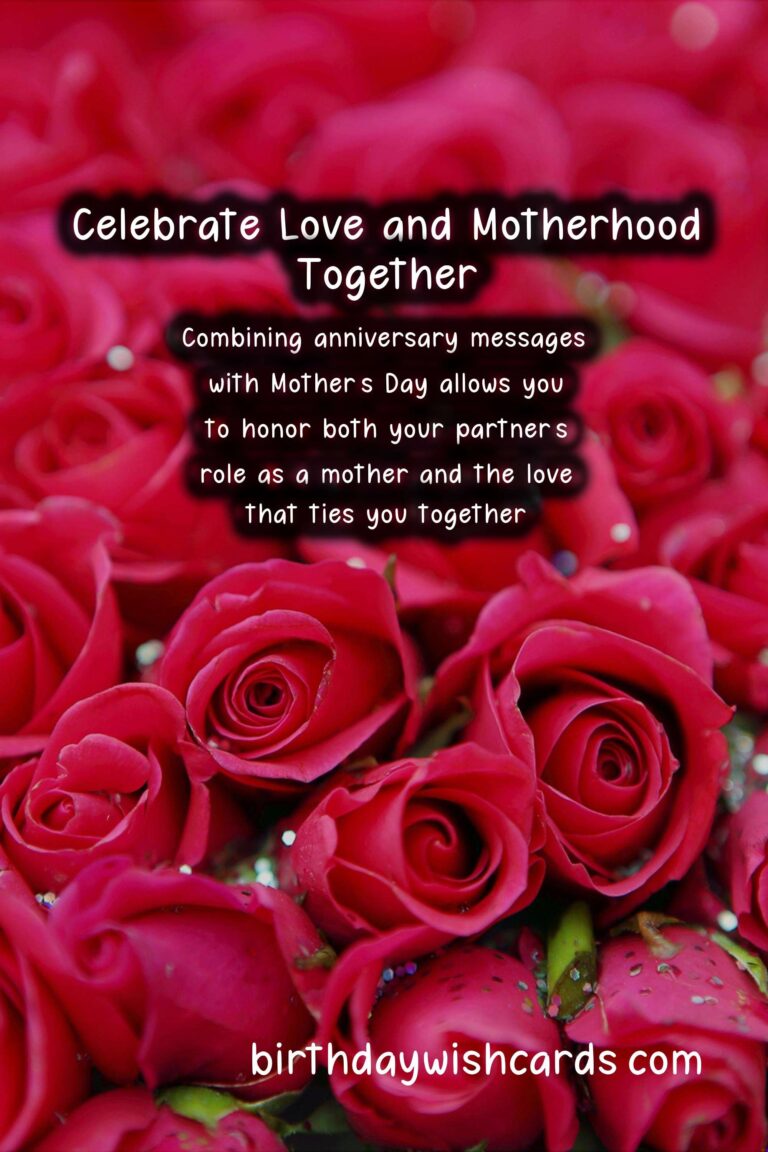 Romantic Anniversary Messages for Mother's Day
