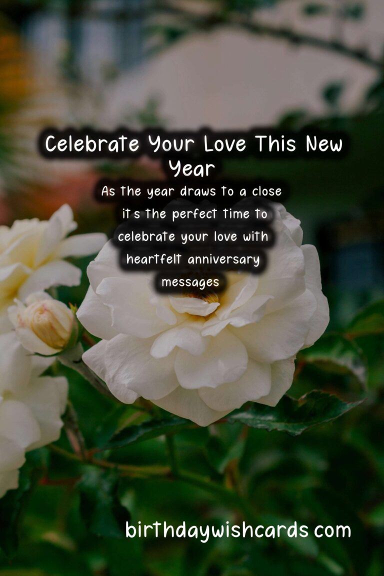 Romantic Anniversary Messages for the New Year