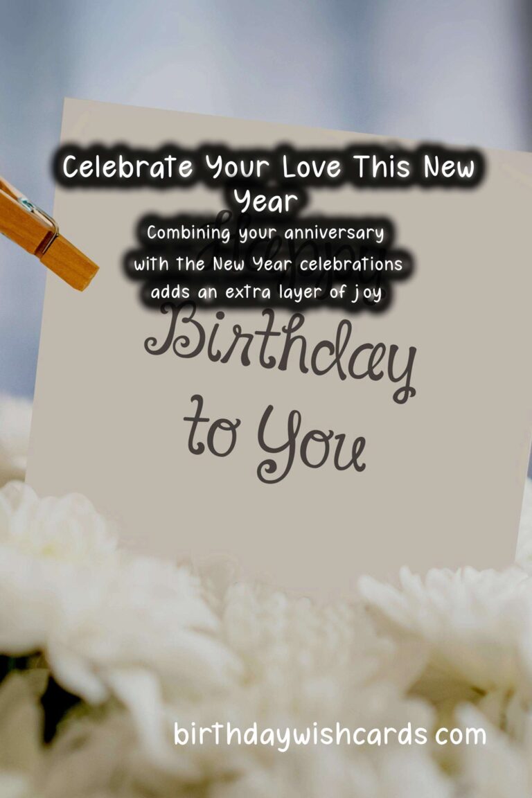 Romantic Anniversary Messages for the New Year