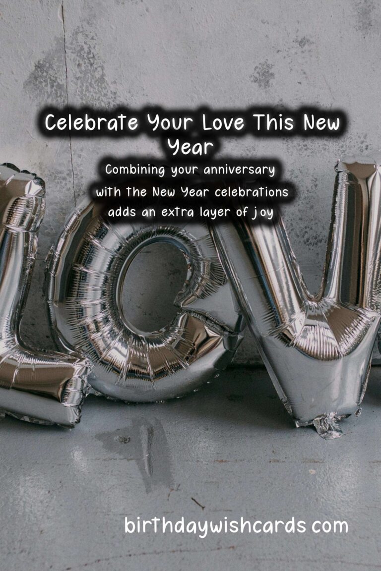 Romantic Anniversary Messages for the New Year