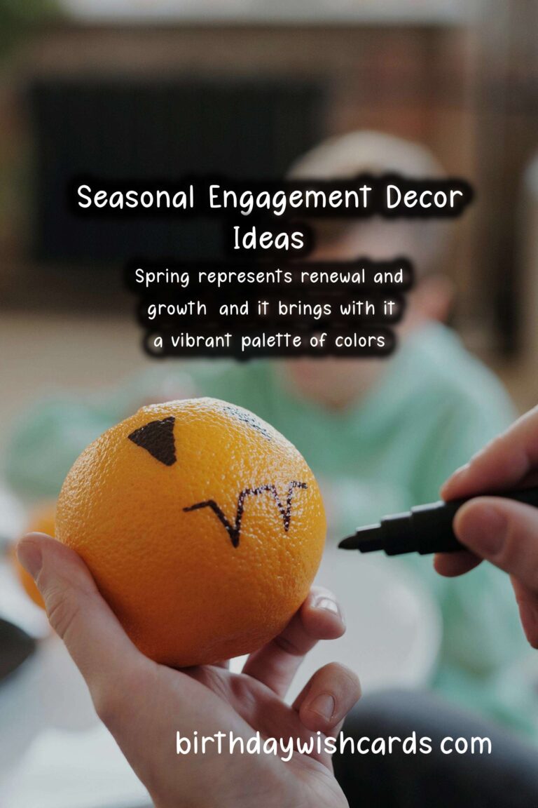 Seasonal Decor Ideas for Engagement: Enhance Your Celebration
