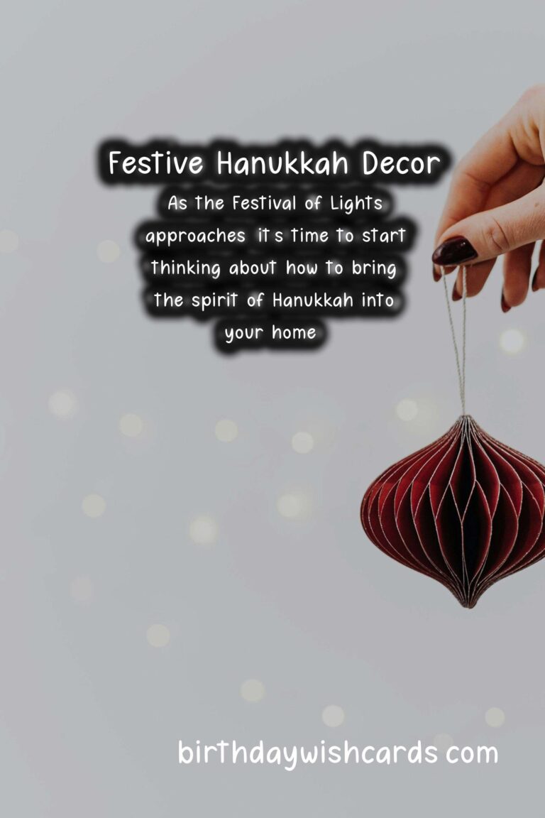 Seasonal Decor Ideas for Hanukkah