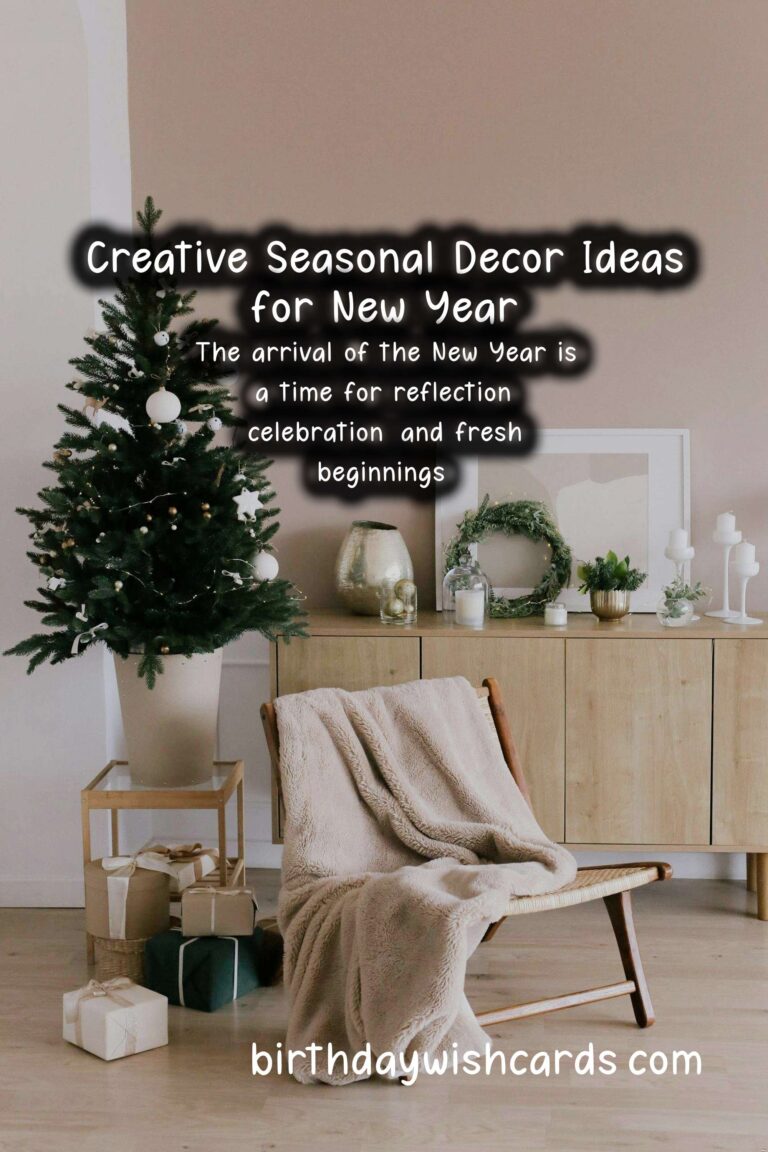 Seasonal Decor Ideas for New Year
