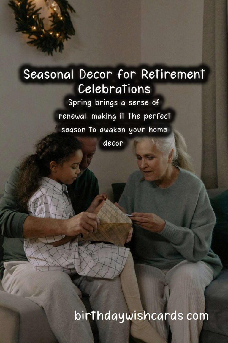 Seasonal Decor Ideas for Retirement: Celebrate Every Season in Style