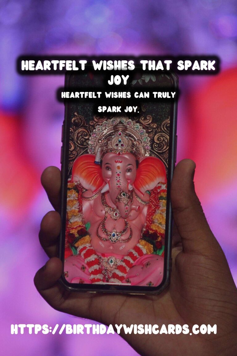 Stylish Heartfelt Wishes That Spark Joy