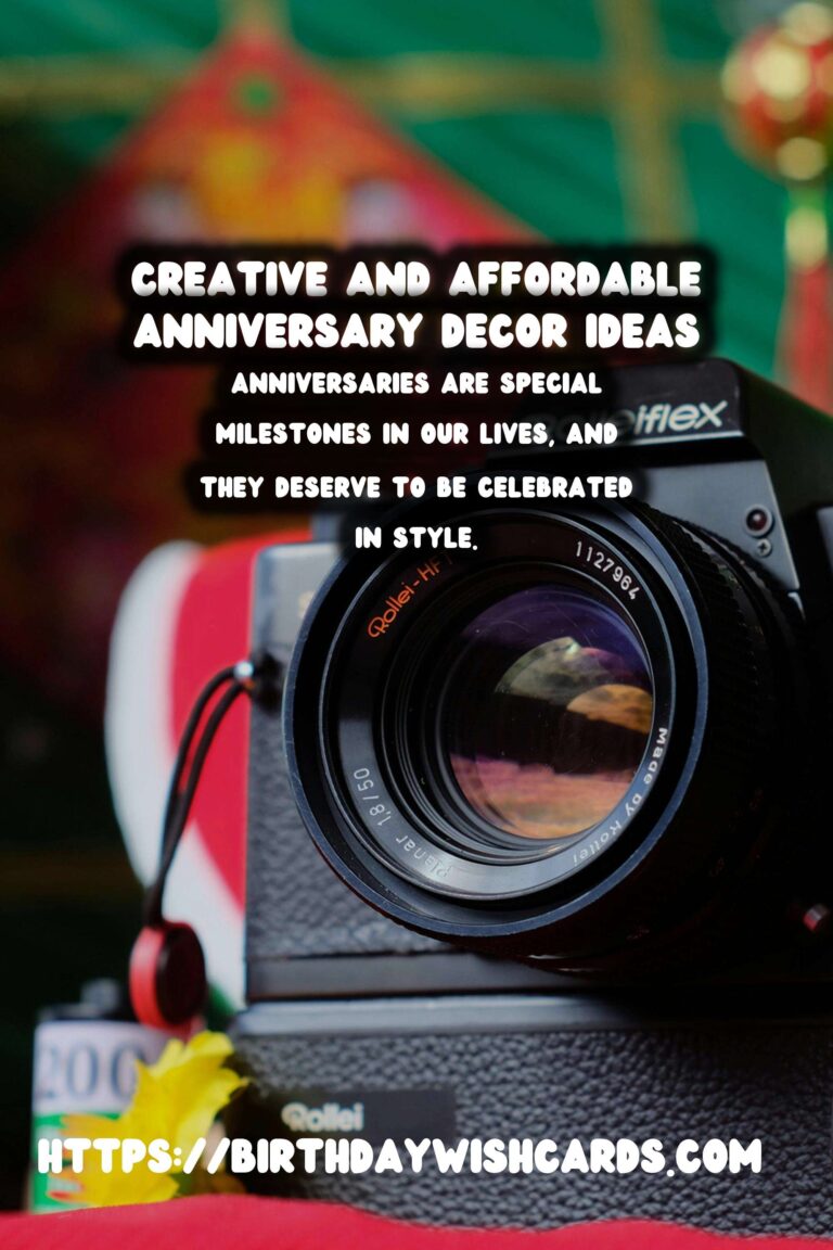 Surprising Anniversary Decoration Ideas On a Budget