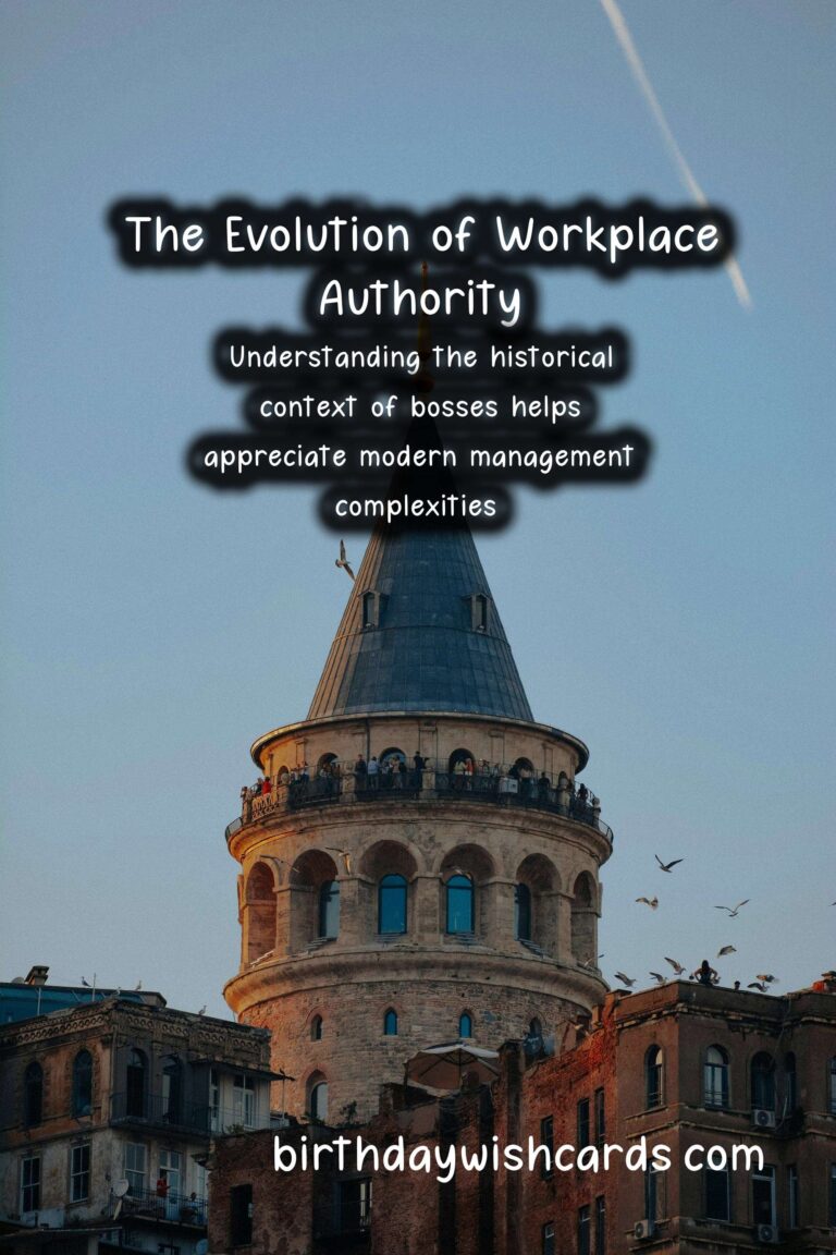 The Historical Evolution of Bosses and Their Impact on Work Culture