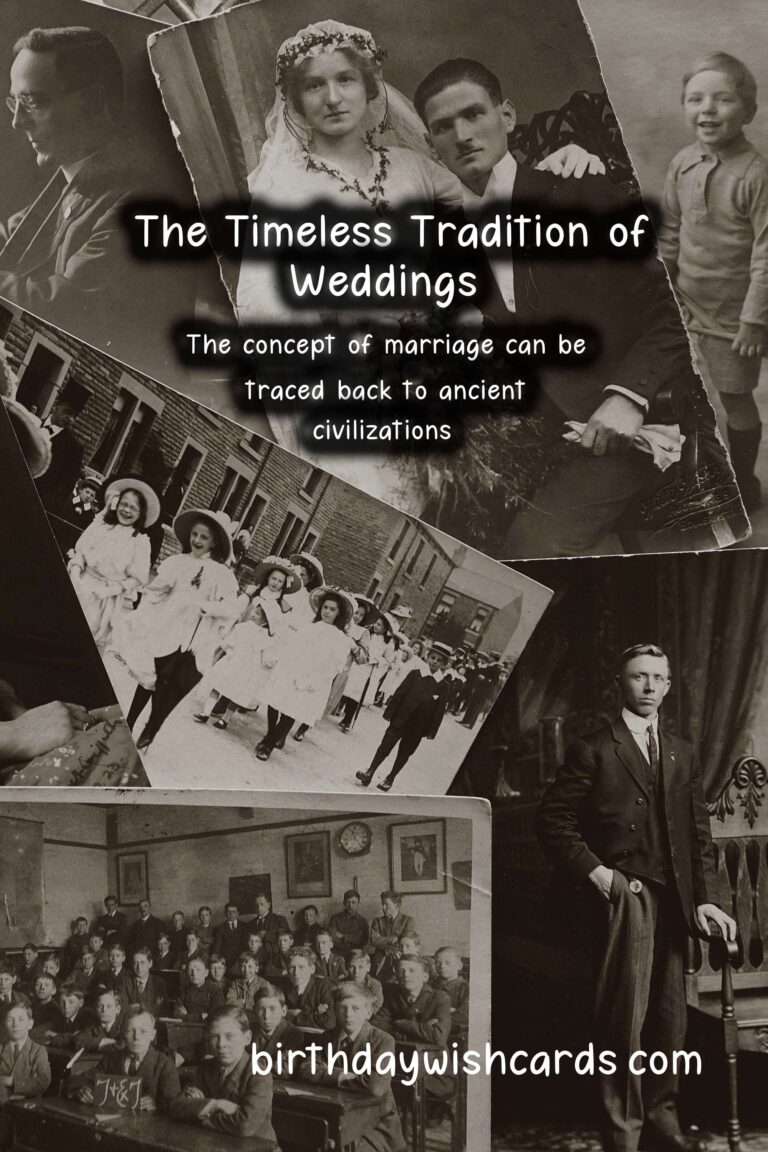 The History Behind Wedding: A Journey Through Time