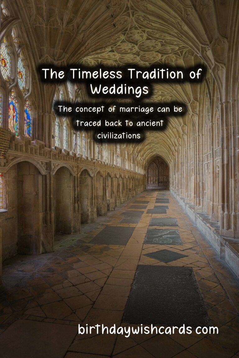The History Behind Wedding: A Journey Through Time