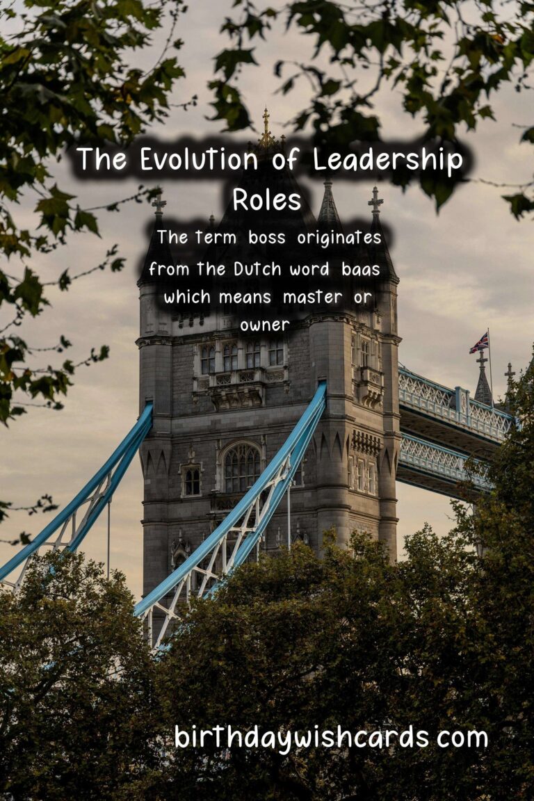 The History and Significance of Bosses: Leadership Evolution Through Time
