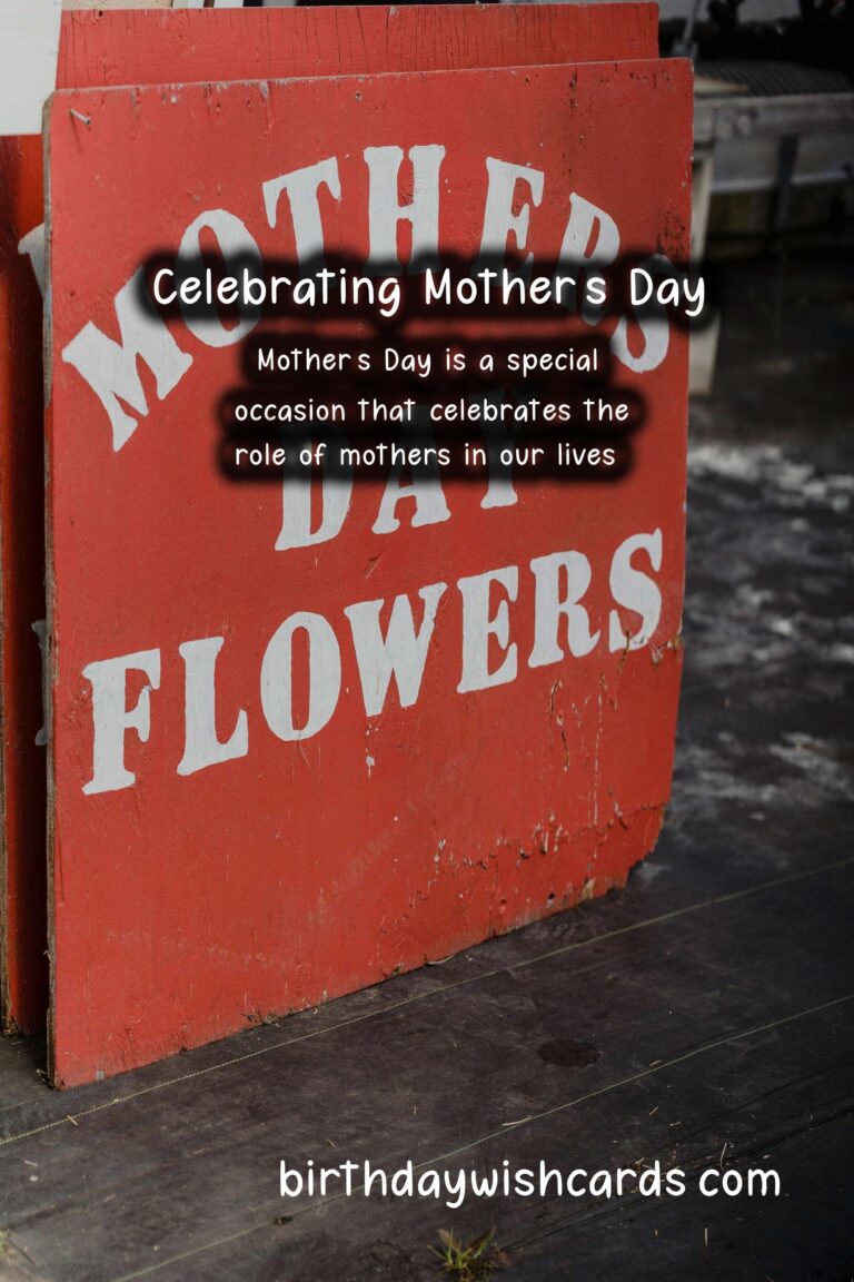 The History and Significance of Mother's Day