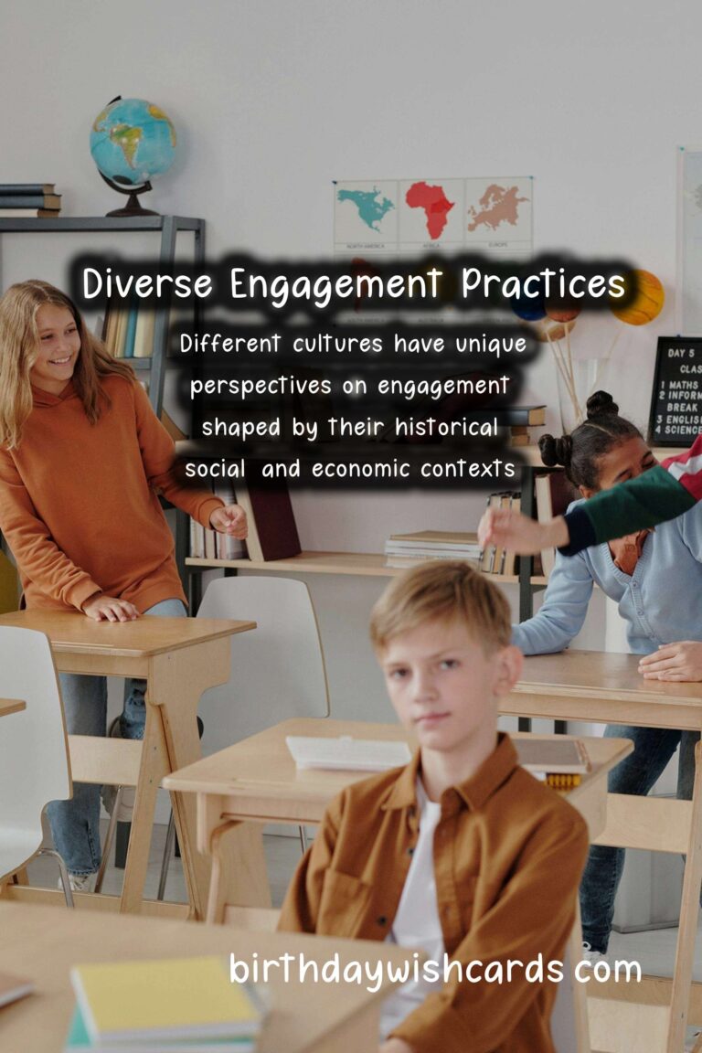 The Importance of Engagement in Different Cultures