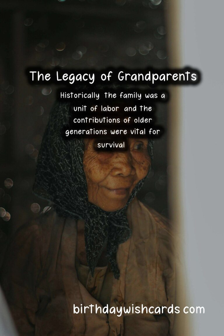 The Rich Tapestry of Grandparents' History