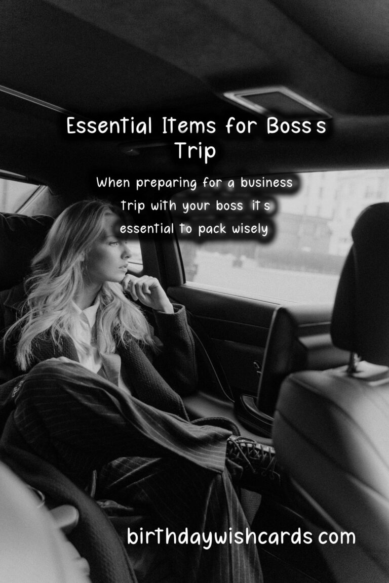The Ultimate Packing Guide for Boss's Trips