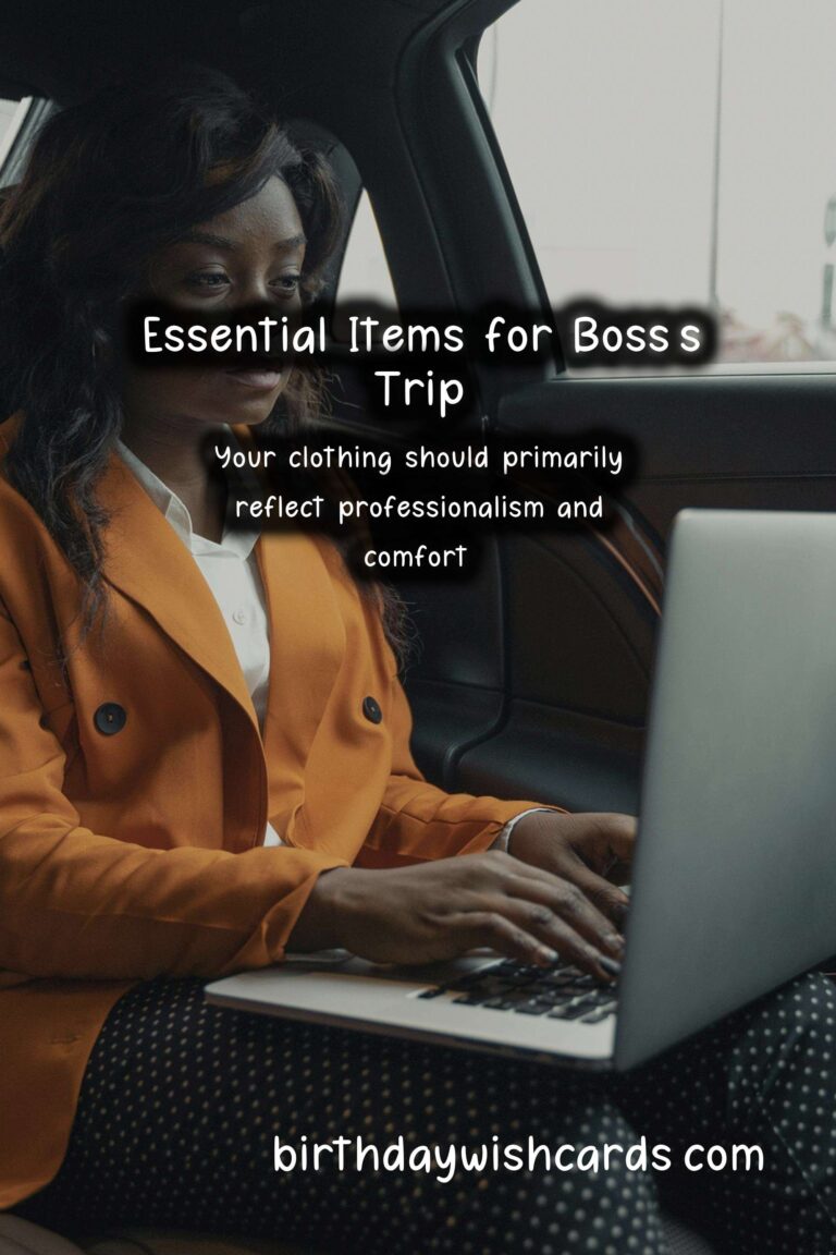The Ultimate Packing Guide for Boss's Trips