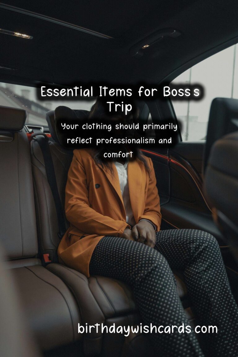 The Ultimate Packing Guide for Boss's Trips