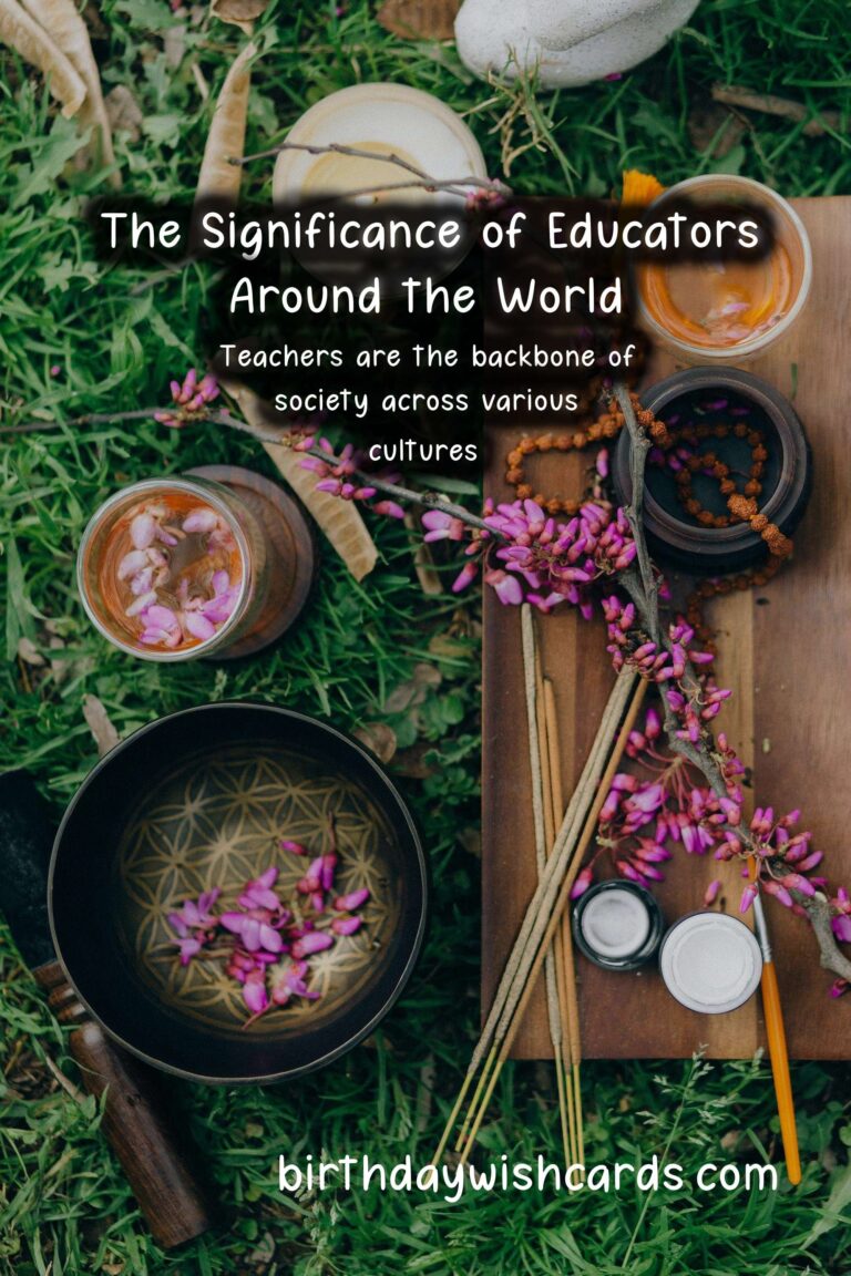 The Vital Role of Teachers Across Different Cultures
