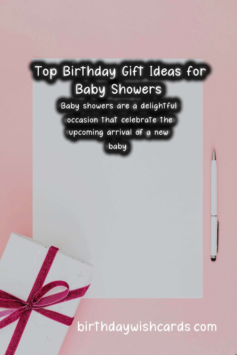Top 10 Birthday Gift Ideas for Baby Shower