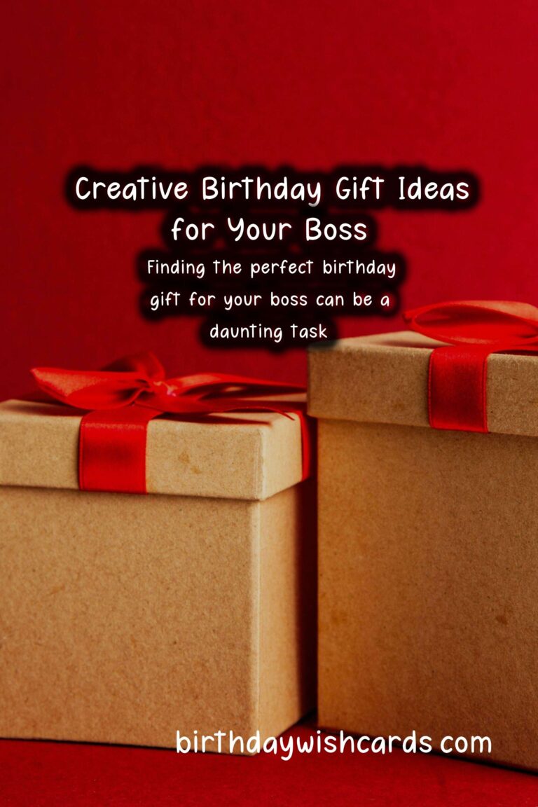 Top 10 Birthday Gift Ideas for Bosses