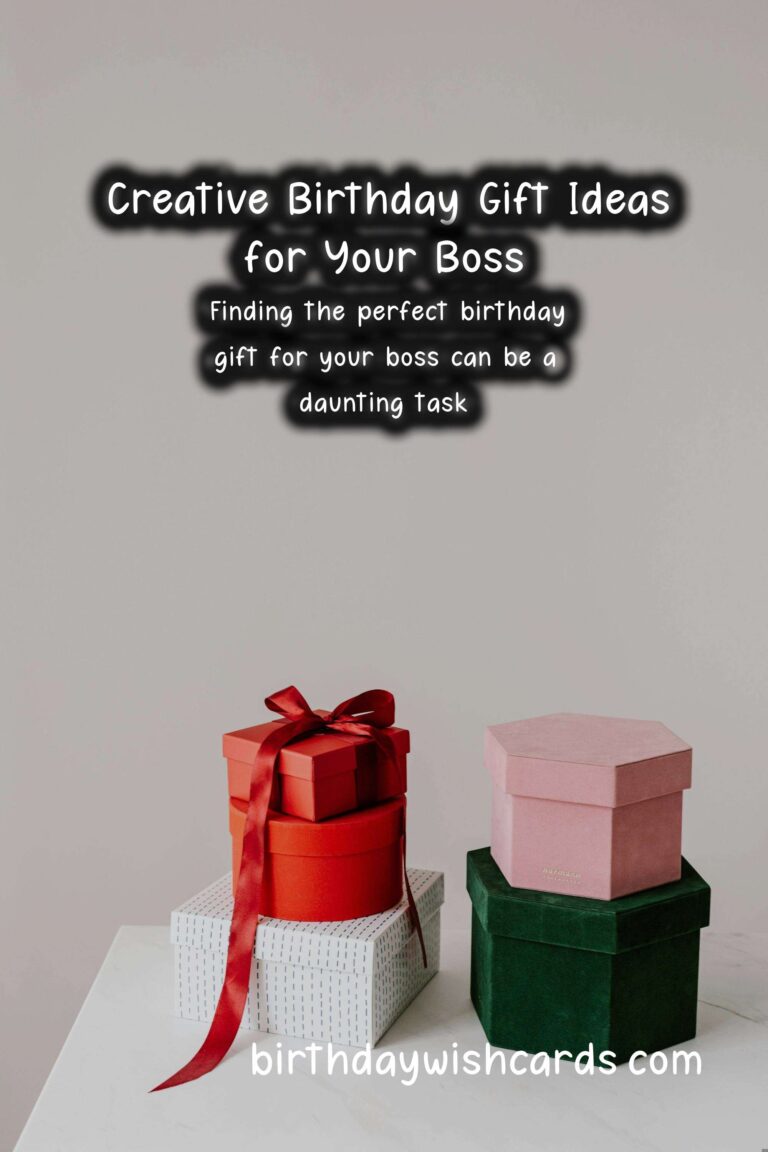 Top 10 Birthday Gift Ideas for Bosses