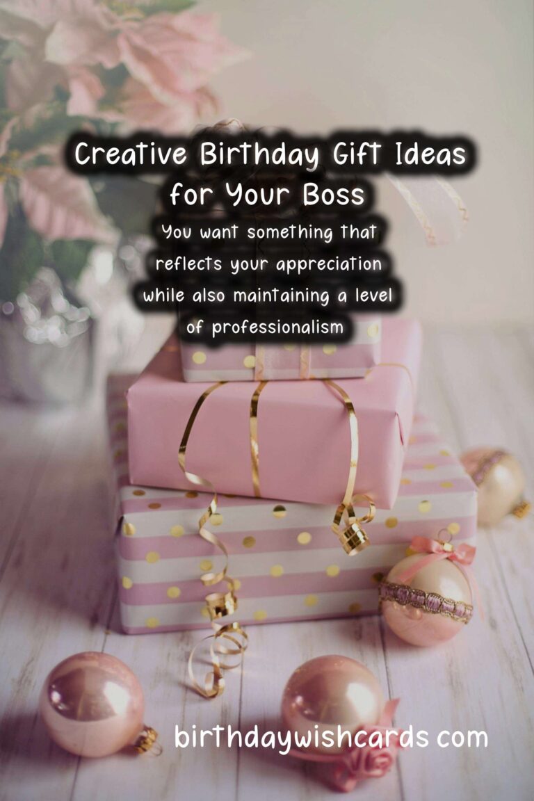 Top 10 Birthday Gift Ideas for Bosses