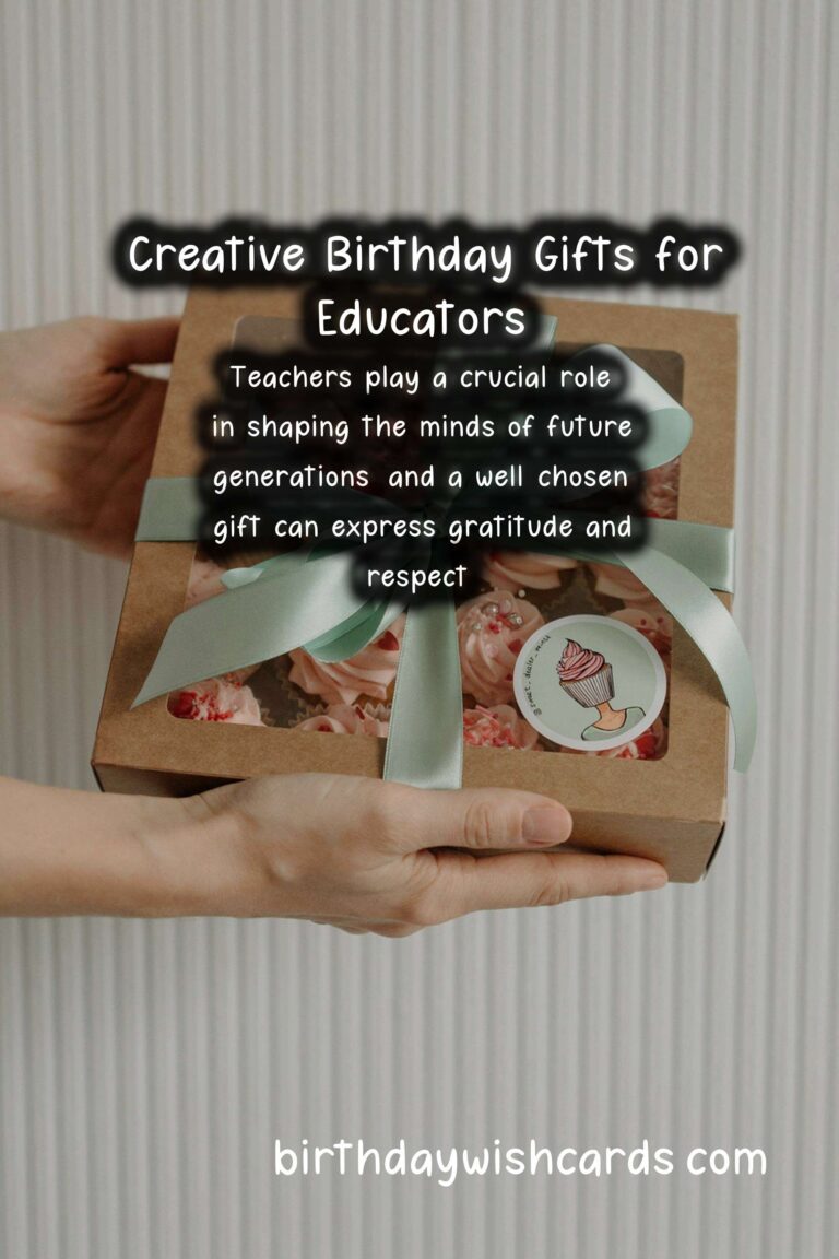 Top 10 Birthday Gift Ideas for Teachers